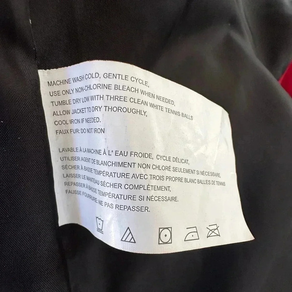 NWOT HFX Women's Heavyweight Quilted Winter Puffer Parka Mid Length. Wine Sz: M - Picture 16 of 16